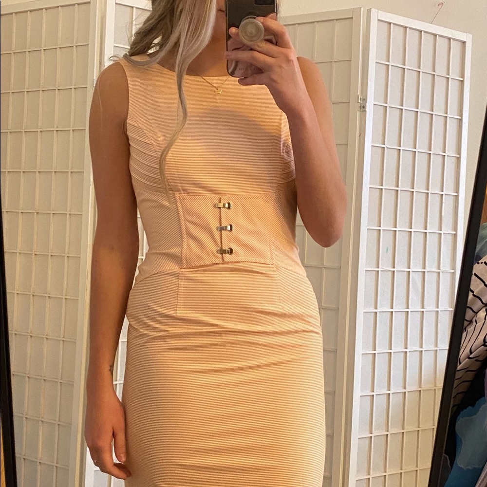 Peach Midi Dress PERFECT FOR EASTER 🐣
